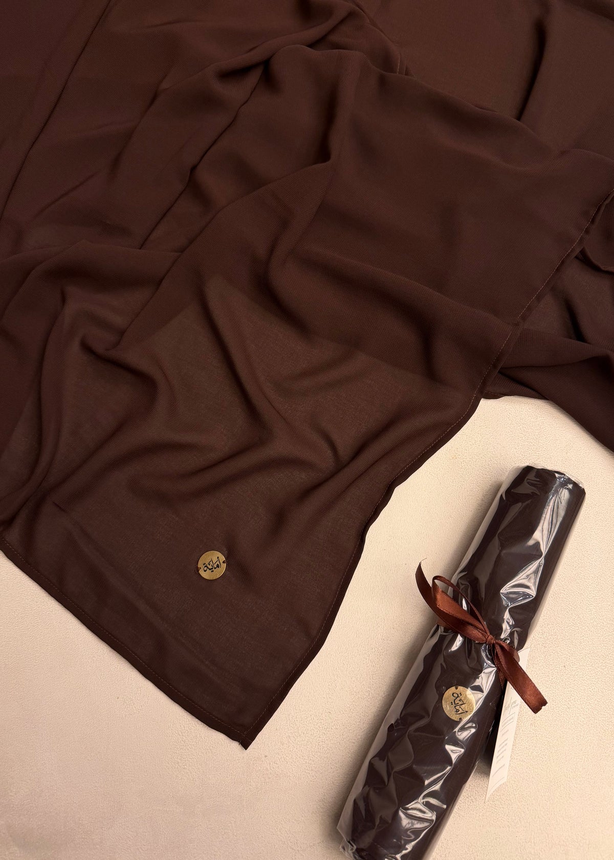 Chiffon Scarf - Brown