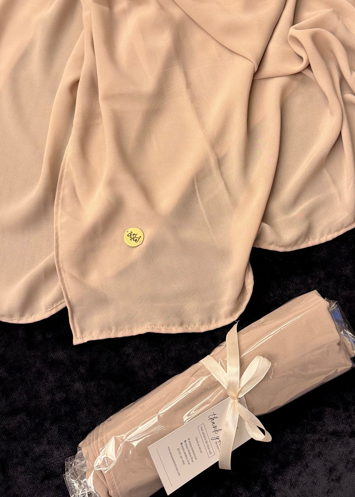 Chiffon Scarf - Beige